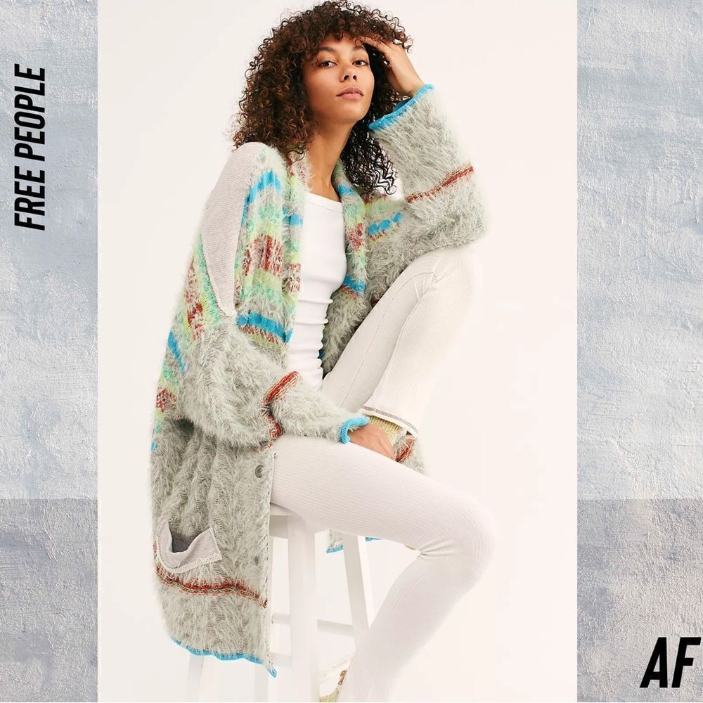 FREE PEOPLE FAIR WEATHERED CARDIGAN NEW SIZE MEDIUM